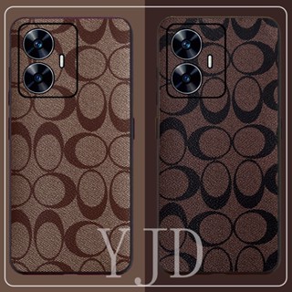 Yjd เคสโทรศัพท์หนังนิ่ม กันกระแทก แฟชั่นหรูหรา สําหรับ Realme C55