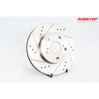 จานเบรค เบรก Runstop รันสต็อป เจาะรู เซาะร่อง BSL ขนาดเดิม Brake disc จาน  282 TOYOTA INNOVA  ราคาต่อคู่