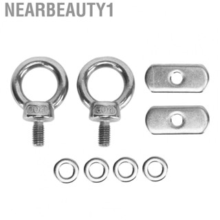 Nearbeauty1 1 Pair Lifting Eye Nut Fastener Tent Stopper  Mount Tie Down Eyelet   Screw for Boat RV Caravan Camper Awning