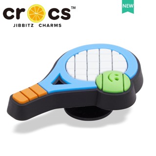 Jibbitz crocs charms หัวเข็มขัดรองเท้า อุปกรณ์เสริมรองเท้า การ์ตูน ไม้เทนนิส ไม้เทนนิส สนุก DIY อุปกรณ์เสริม jibbitz