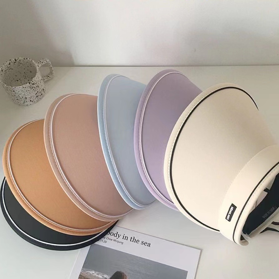 หมวกปีกกว้าง ป้องกันแดด สามารถพับได้ สีแคนดี้ เข้ากับทุกการแต่งกาย แฟชั่นฤดูร้อน สําหรับผู้หญิง 2023