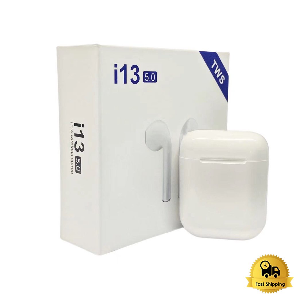 TWS หูฟัง i13 I12 หูฟัง TWS รุ่น ใหม่ พร้อมกล่องชาร์จ หูฟังบลูทูธไร้สาย Bluetooth V5.0 หูฟังไร้สาย ใ