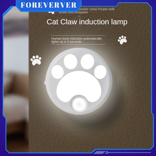 ใหม่ Cat S Claw รูปร่างอัจฉริยะ Human Body Induction Nightlight ห้องนอน Sleep ข้างเตียง Light Sleep Eye Protection Light Fore