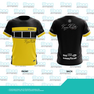 [พร้อมส่ง] เสื้อยืดไมโครไฟเบอร์ YAMAHA 02 Kenny Roberts Edition Yellow Eboq Sublimation AD Baju YAMAHA