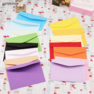 ความคิดสร้างสรรค์  ซองจดหมาย DIY โปสการ์ดเชิญงานแต่งงาน ขนาดเล็ก สีแคนดี้ 10 ชิ้น