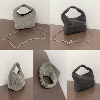 Crystal Bucket with Crossbody Bag กระเป๋าสะพายข้าง กระเป๋าถือ คริสตัล ขายดี แฟชั่น สวย ถูก พรีเมียม งานเนียบ ออกงาน hot