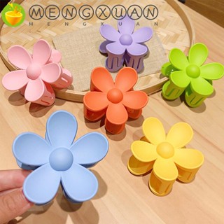 Mengxuan กิ๊บติดผมพลาสติกลายดอกไม้สีหวานสําหรับผู้หญิง