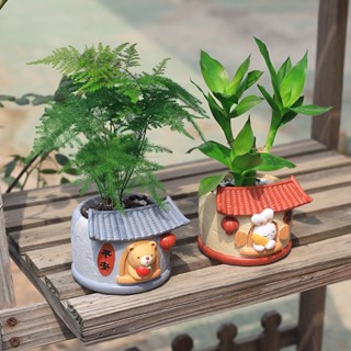 กระถางต้นไม้เรซิ่น รูปดอกไม้ สไตล์เรโทร สําหรับตกแต่งบ้าน สวน DIY