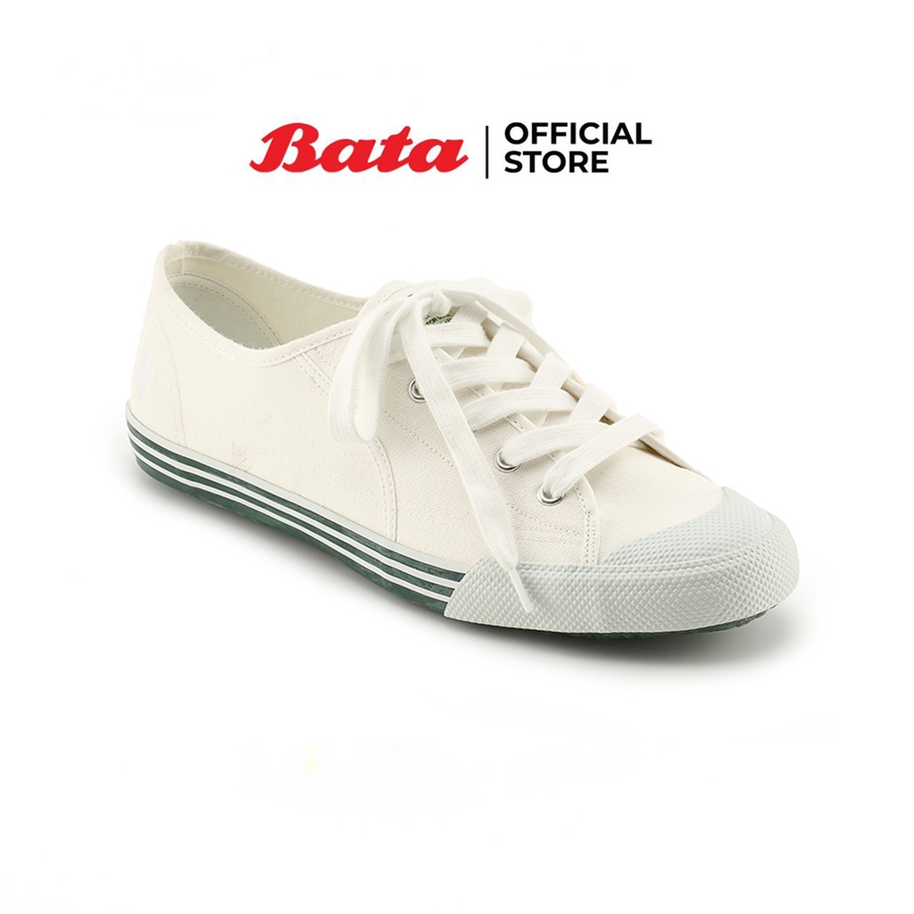 Bata บาจา by North Star รองเท้าผ้าใบแบบผูกเชือก รองเท้าผ้าใบแฟชั่น สำหรับผู้ชาย รุ่น Tennis สีขาว รหัส 8291006