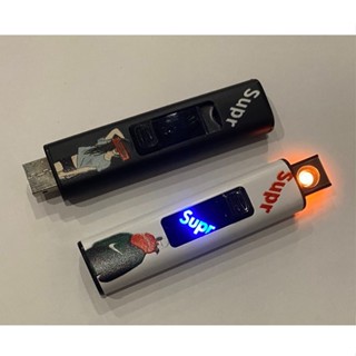 มีด ไฟแช็คไฟฟ้า ไม่เสียง่าย ไฟแช็คusb USB Flameless Windproof Lighter