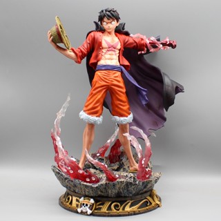 ฟิกเกอร์ One Piece GK Luffy Manga PVC เปลี่ยนหัวได้ ขนาด 37 ซม.