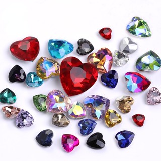 เพชรคริสตัล พลอยเทียม รูปหัวใจ 8 มม. 10 มม. สําหรับเคสโทรศัพ…