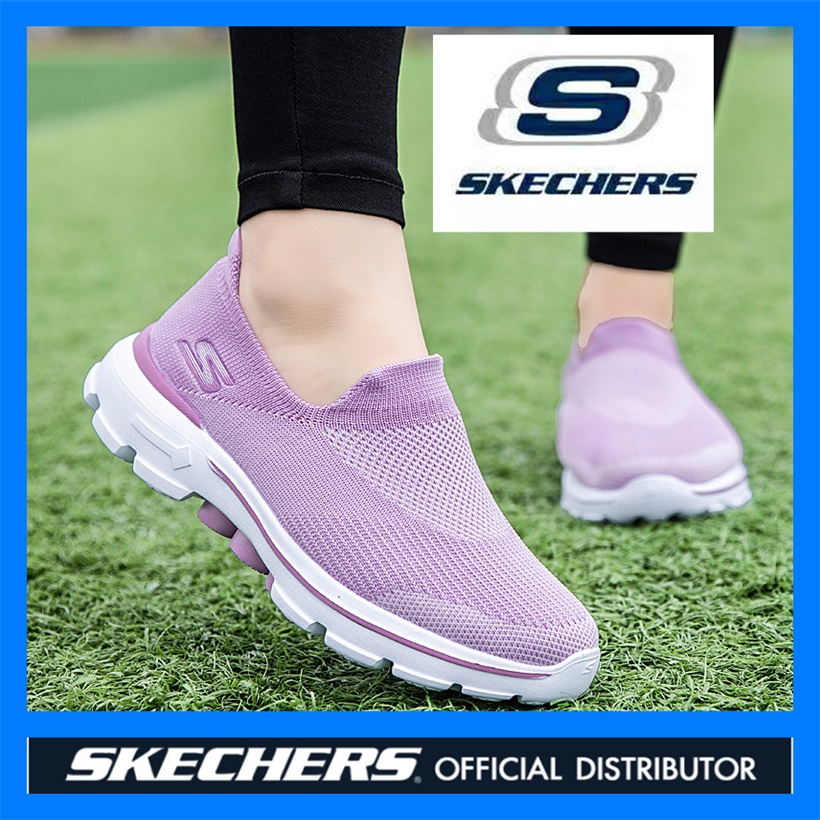GO walk 4 GO walk 5 ผู้หญิงรองเท้าสบายๆ Loafers ฤดูร้อนรองเท้าเรือ*Skechers woman