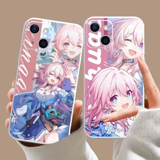 Straight Edge Casing Infinix NOTE 30 30i 12 G96 11 Pro 10 Smart 6 5 2020 HOT 20 4G 5G 20i 20S 10 Lite 11S NFC Play 10i 9 Honkai Star Rail A Queer Maiden March 7th Fine Hole Case MDD 49