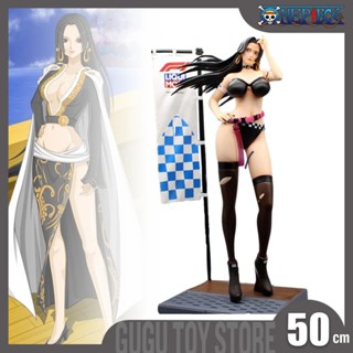 โมเดลฟิกเกอร์ PVC รูปปั้นอนิเมะ One Piece Boa Hancock GK ขนาด 50 ซม. ของเล่นสะสม สําหรับเด็ก