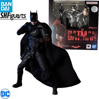 Bandai s.h.figuarts DC Batman 155 เมตร Shf ของเล่นฟิกเกอร์ อนิเมะ Robert Pattinson Batman 2022 3fuk