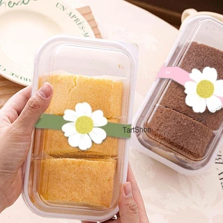 พร้อมส่ง สติ๊กเกอร์สายคาดลายดอกไม้ “Give of love” ขนาด 18x3 cm. แพ็คละ 50 ดวง และ 100 ดวง