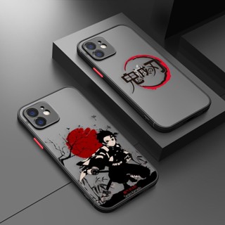 เคสโทรศัพท์มือถือ TPU นิ่ม ผิวด้าน กันกระแทก ลายการ์ตูนอนิเมะ Demon Slayer สําหรับ Apple iPhone 14 13 12 11 PLUS PRO MAX MINI 6 6S 7 8 PLUS iPhone X XS XR X MAX SX MAX SE2020 SE2022