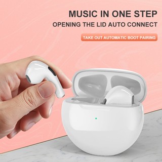 ใหม่ PRO6 ชุดหูฟังบลูทูธไร้สายสเตอริโอ Binaural TWS InEar Macaron J6 6 Th Generation