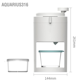  Aquarius316 เครื่องทำน้ำแข็งไสแบบใช้มือ เครื่องไสน้ำแข็ง Snow Cone Machine Home เครื่องบดน้ำแข็งแบบใช้มือขนาดเล็ก