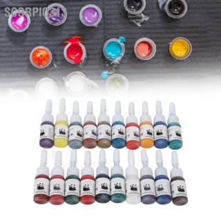 Scorpio313 ชุดหมึกสักมืออาชีพ 100 มล. 20 สีส่วนผสมที่ปลอดภัยติดทนนานชุดสีสักแท้
