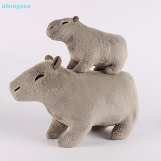 Abongsea Capybara ตุ๊กตาสัตว์จําลอง ผ้าฝ้าย PP ของขวัญวันเกิด สําหรับเด็ก