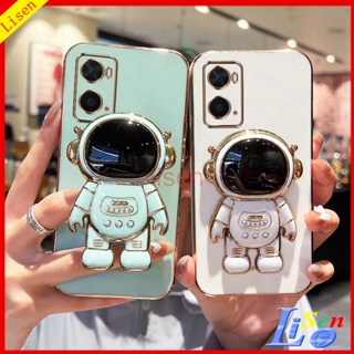 เคส OPPO A96 เคส OPPO A76 A17 A17K A78 5G A74 5G A95 A74 Reno5 Reno 8T 5G เคสโทรศัพท์มือถือ ลายนักบินอวกาศ พร้อมขาตั้ง สําหรับ YHY