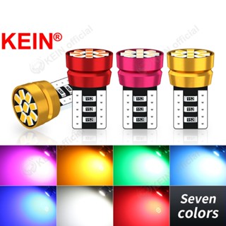 Kein T10 หลอดไฟ Led W5W WY5W 194 168 501 9SMD 2016 สีแดง สําหรับติดป้ายทะเบียนรถยนต์ รถจักรยานยนต์