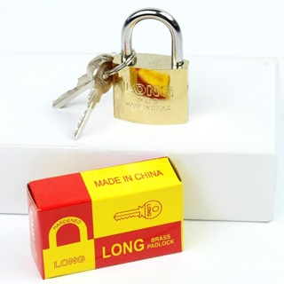 Super Lock mhfsuper กุญแจ แม่กุญแจพร้อมลูกกุญแจ (32MM.) รุ่น Medium-lock-key-portable-door-bike-05a-tissue