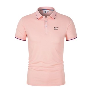 Mizuno เสื้อยืดโปโล คอปก สไตล์ธุรกิจ ฤดูร้อน สําหรับผู้ชาย ไซซ์ S-4XL