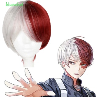 Bluevelvet วิกผมสังเคราะห์ ทนความร้อน สีขาว และสีแดง