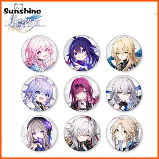 เข็มกลัดโลหะ ลายการ์ตูนอนิเมะ Honkai Star Rail Badge สําหรับแต่งคอสเพลย์ ปาร์ตี้