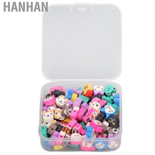 Hanhan Bracelet Beads  100Pcs Safe Material Cartoon Style Polymer  Beads  for Craft