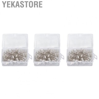 Yekastore Diamond Push Pins  Location Clear Push Pins with Plastic Box for Cork Boards for Papers