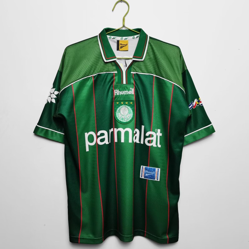 เสื้อกีฬาแขนสั้น ลายทีมชาติฟุตบอล Palmeiras Libertadores 1999 สไตล์วินเทจ แห้งเร็ว สําหรับผู้ชาย S-XXL