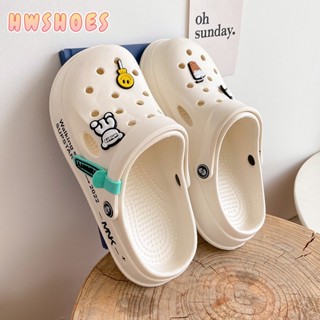 HWSHOES รองเท้าแตะน่ารักข้ามผู้หญิง (EVA) รองเท้าแตะขนมปังด้านล่างหนาลื่น