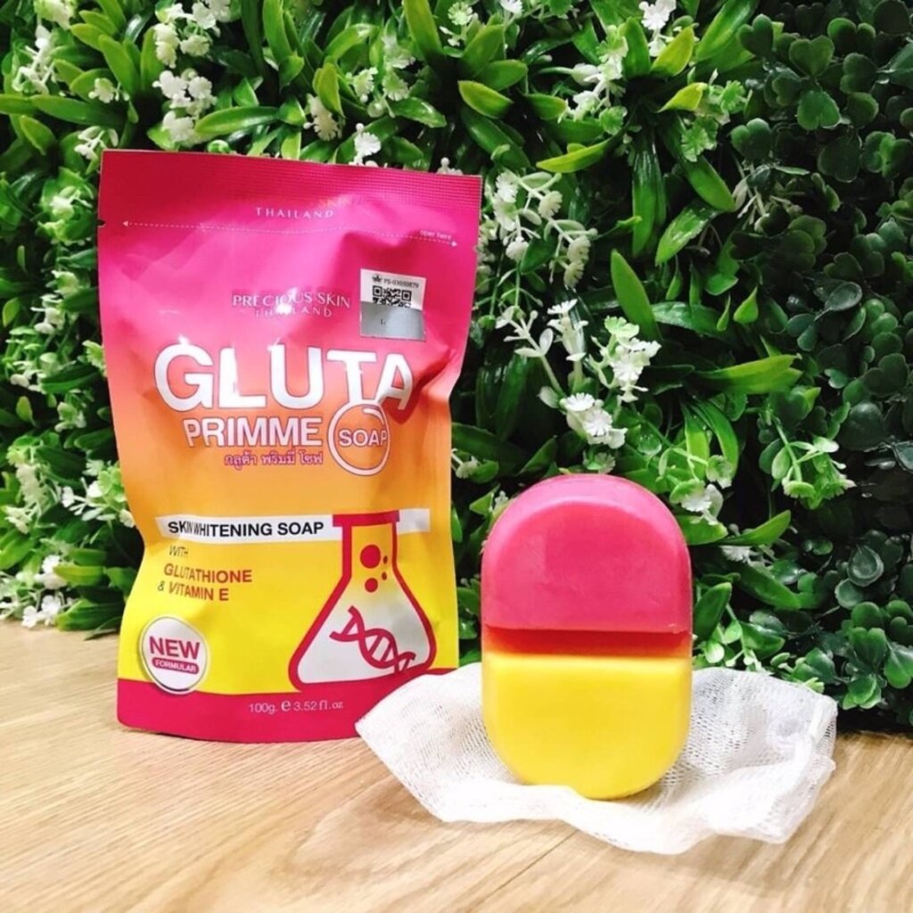 Gluta Primme Soap 100 g สบู่จากผลไม้หลากหลายชนิด by Precious skin