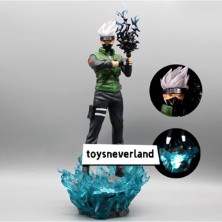 โมเดลฟิกเกอร์ Naruto Hatake Kakashi&amp;Might Guy Gk Figurines พร้อมไฟ LED PVC ของเล่นสําหรับเด็ก