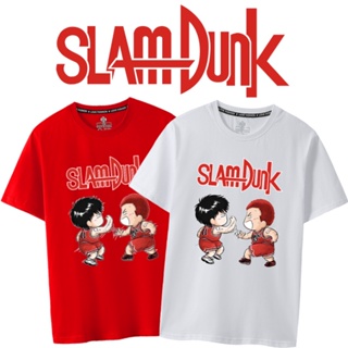 เสื้อยืดแขนสั้นอะนิเมะ Slam Dunk Rukawa Maple Sakuragi ถนนดอกไม้ศตวรรษที่สูงห้าอะนิเมะเสื้อผ้า SLAM DUNK