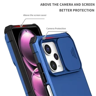 Case For Xiaomi For Redmi Note 12 Pro 5G เคส โทรศัพท์ เคสกันกระแทก กันรอยกล้อง มีขาตั้ง เคสตั้งได้