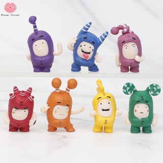 Oddbods ฟิกเกอร์อนิเมะ 7 ชิ้น ของเล่น ของขวัญวันเกิด สําหรับเด็ก