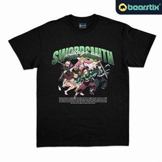 ป่าBearstix - เสื้อยืด พิมพ์ลายอนิเมะ Demon Slayer Swordsmith Village Arc - Kaos Kimetsu No Yaiba - Baju แฟชั่นสตรีท(S-5