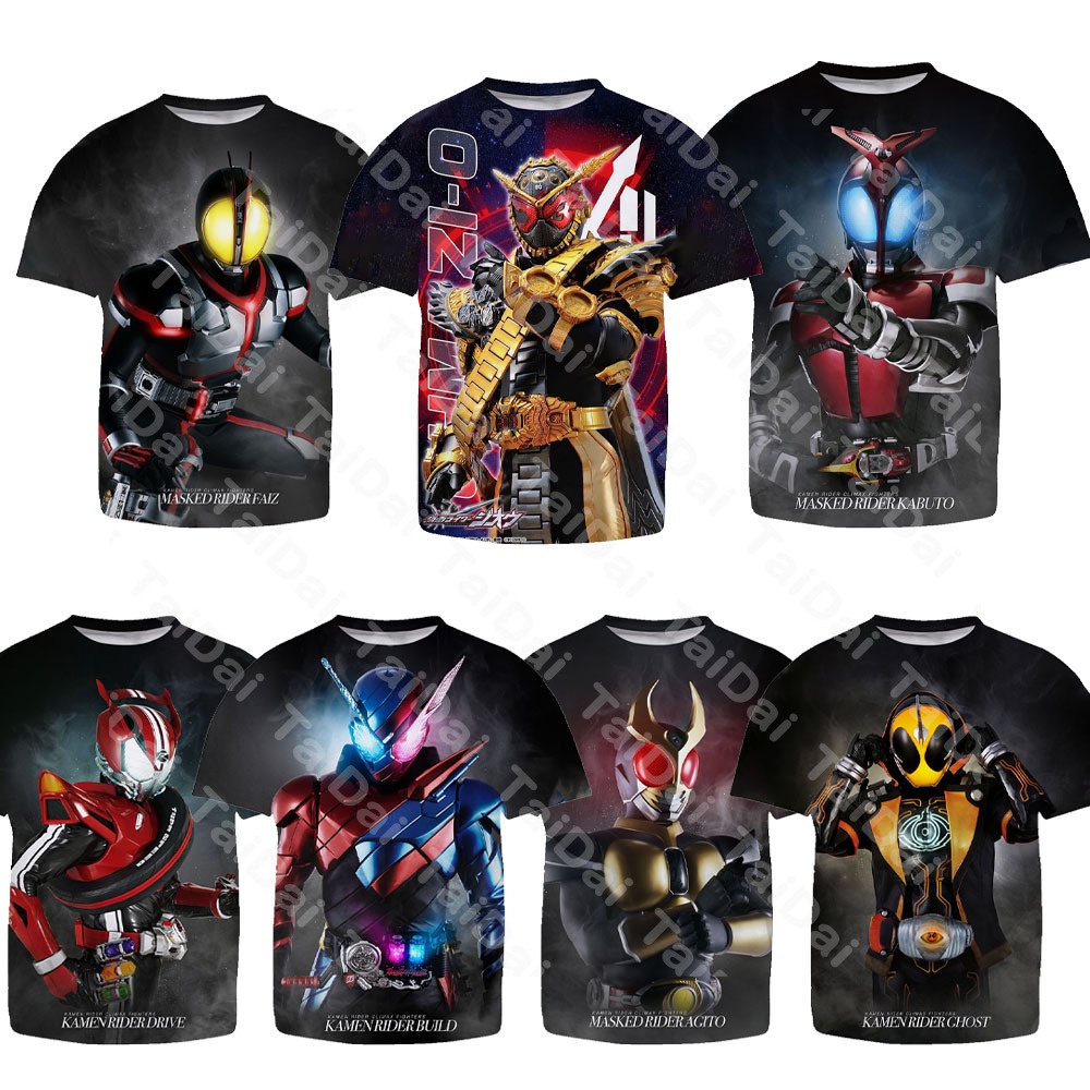 เสื้อยืดแฟชั่น พิมพ์ลาย Kamen Rider Ohma Zi-O BUILD DRIVE AGITO GHOST สําหรับผู้ใหญ่ วัยรุ่น