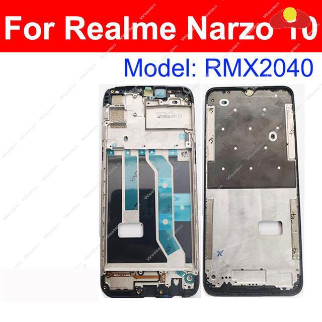 กรอบด้านหน้า LCD สําหรับ OPPO Realme Narzo 50 30 20 10 Pro 50i 50A Prime 30A 20A 10A 4G 5G หน้าจอ LC