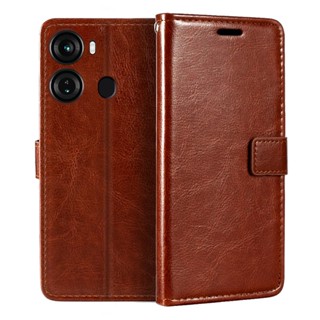 เคสโทรศัพท์หนัง PU แบบฝาพับ พร้อมช่องใส่บัตร สําหรับ Itel P40 P662L