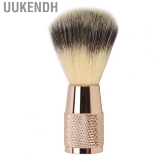 Uukendh Men Beard Shaving Brush   Pig Bristle Beard Brush Comfortable Grip Lightweight Quick Dry Soft  for Travel for Salon