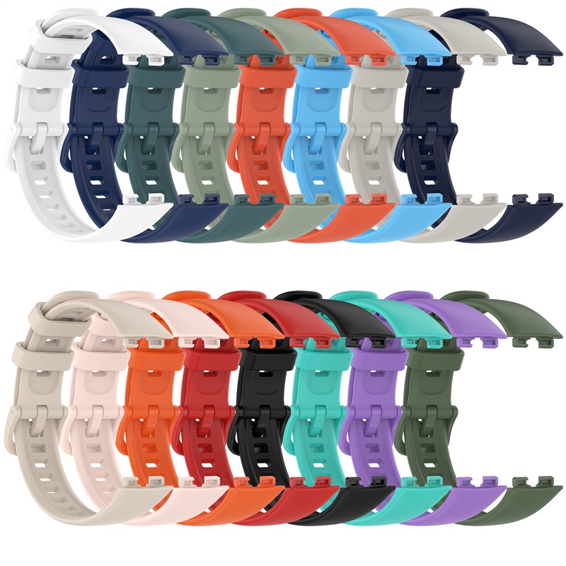 HUAWEI Band 8 9 10 สายนาฬิกาข้อมือซิลิโคน แบบเปลี่ยน สําหรับ huawei Band8 band9 band10