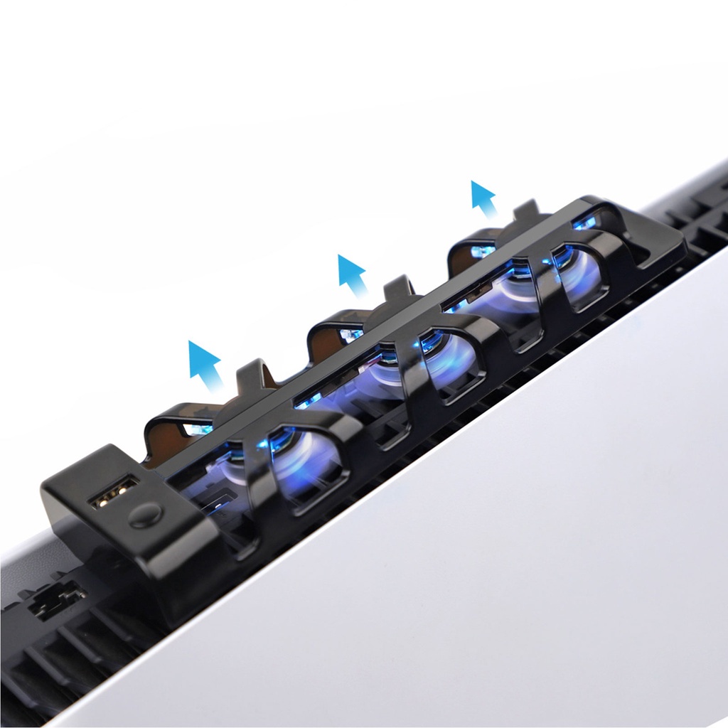 DOBE TP5-1523 Cooling Dock for PS5 พัดลมระบายความร้อนหลังเครื่อง PS5 ( เฉพาะบอร์ด 1200 1100 1000 )
