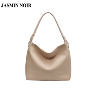 Jasmin NOIR กระเป๋าสะพายไหล่ กระเป๋าถือ หนัง PU ความจุขนาดใหญ่ สําหรับสตรี