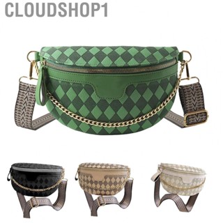 Cloudshop1 Women Messenger Bag Fashion Casual Ladies Wide Strap Soft PU and Polyester Shoulder Bag